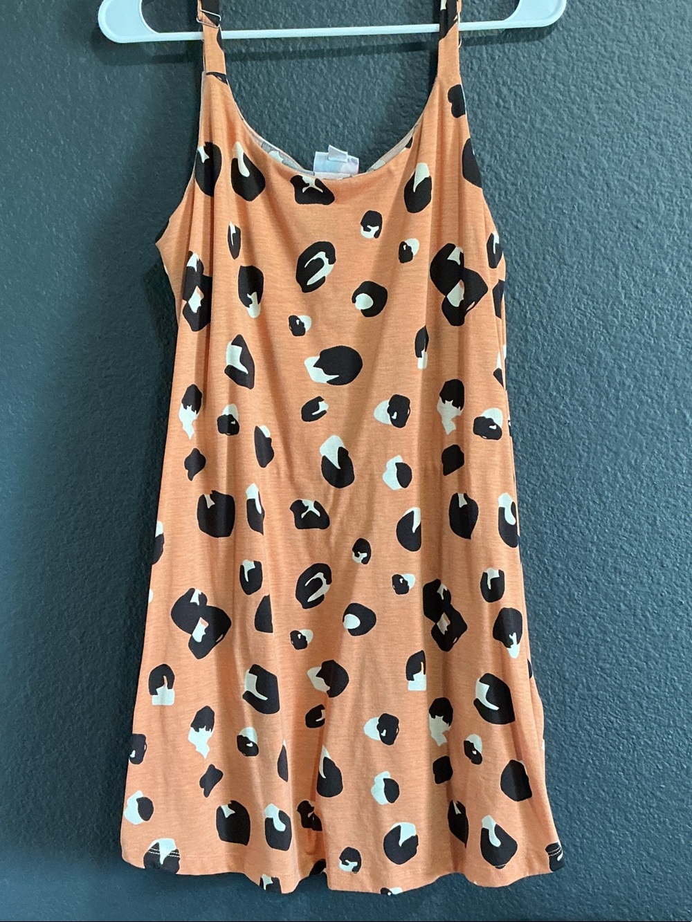 LuLaRoe Tan Leopard Print Mini Dress